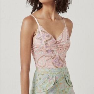 Spell & the Gypsy City Lights Bodysuit Peach XS